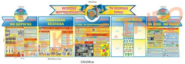 Стенди з безпеки життєдільності та охорони праці