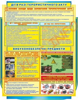 Стенд “Дії в разі терористичного акту”