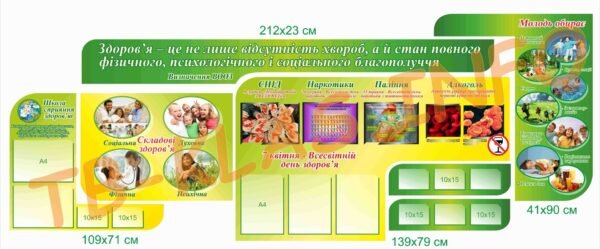 Набір стендів з основ здоров’я