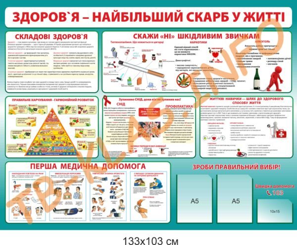Стенд “Здоров’я – найбільший скарб у житті”
