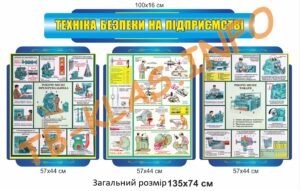 Комплект стендів “Техніка безпеки на підприємстві”