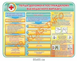 Стенд “Допомога постраждалому від нещасного випадку”