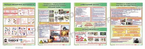 Комплект стендів з безпеки “Цивільний захист”