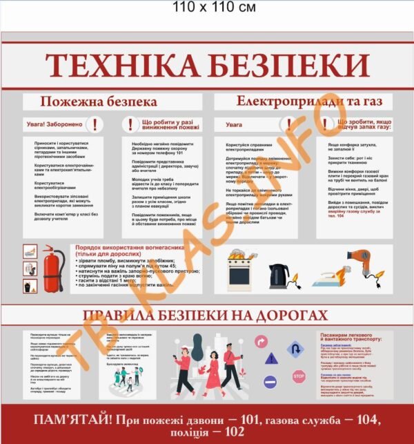 Стенд “Правила безпеки на дорогах”