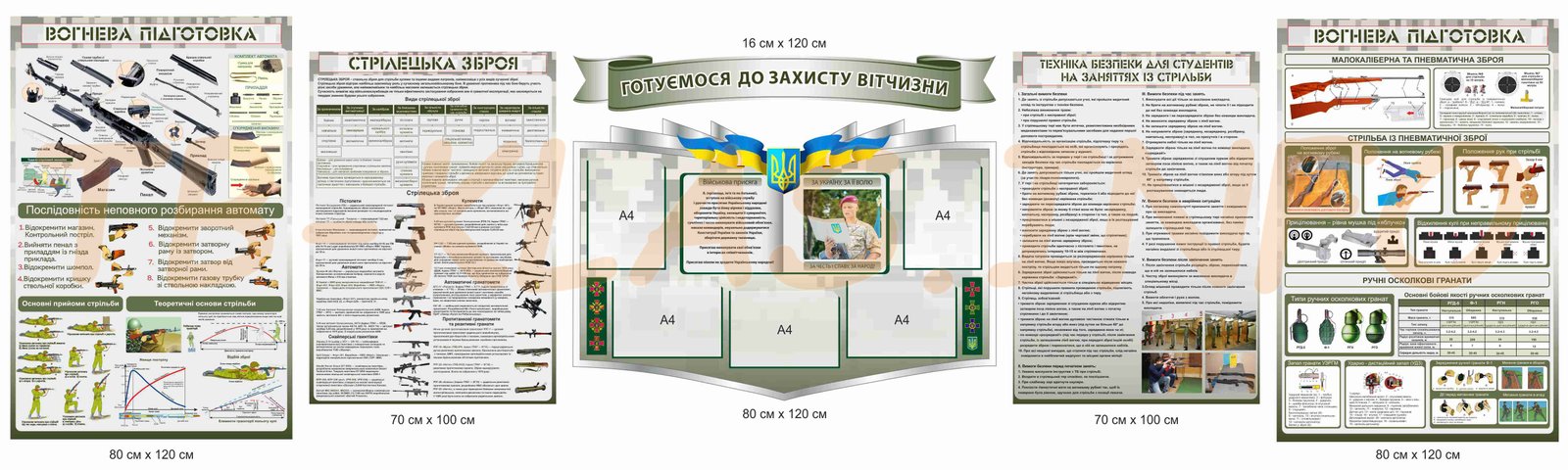 Стенди "Готуємось до захисту Вітчизни"