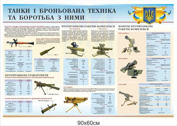 Стенд “Танки і броньована техніка та боротьба з ними”