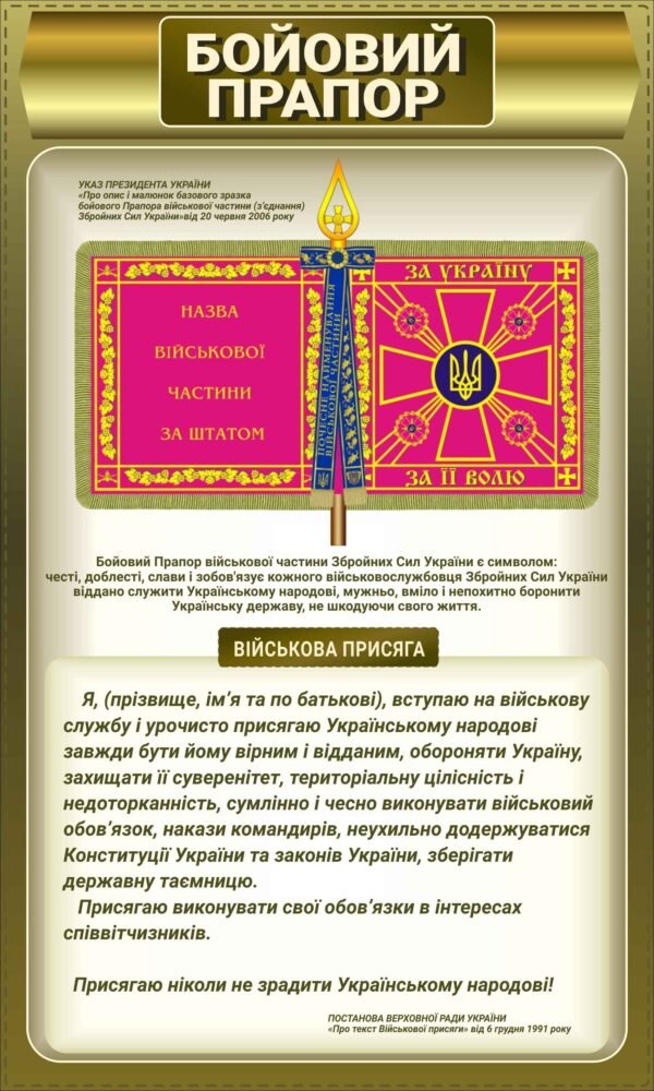 Плакат “Бойовий прапор”