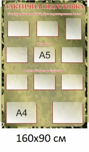 Пластиковий стенд “Тактична підготовка”