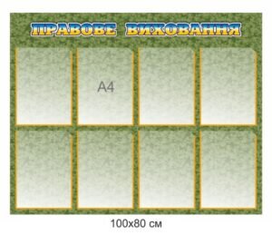 Військовий стенд “Правове виховання”