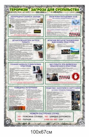Стенд для військових “Тероризм”