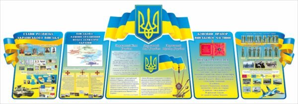Комплект військових стендів з символікою