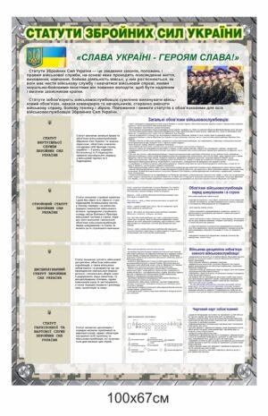 Військовий стенд “Статути Збройних сил України”