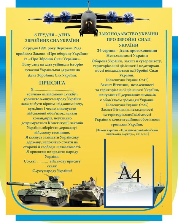 Плакат “Військова присяга”