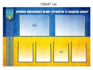 Стенд “Правила військового обліку сержантів та солдатів запасу”