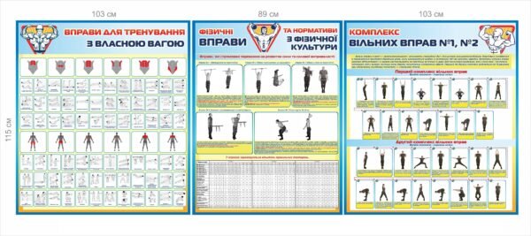 Військові стенди “Фізична підготовка”