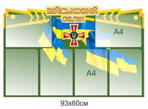 Куточок військового обліку з кишенями А4