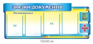 Військовий стенд “Зразки документів”
