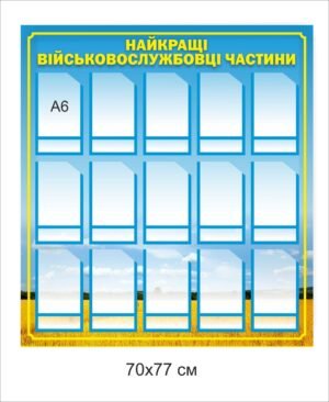 Військовий стенд “Найкращі військовослужбовці частини”