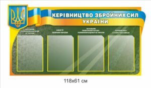 Стенд з кишенями “Керівництво ЗСУ”