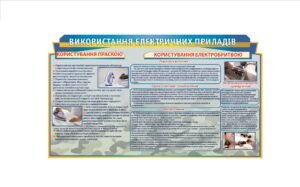 Військовий стенд “Використання електричних приладів”