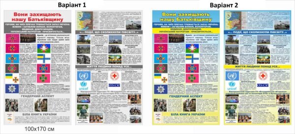 Військово-патріотичні пластикові стенди