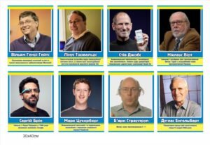 Пластикові портрети видатних інформатиків