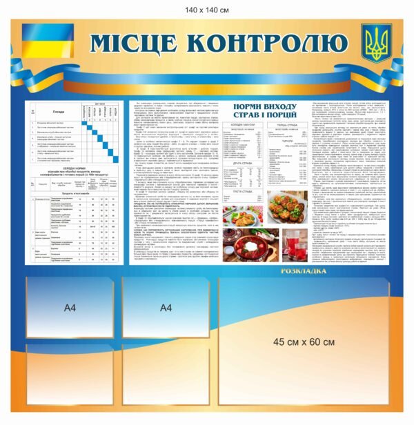 Стенд з кишенями “Місце контролю”