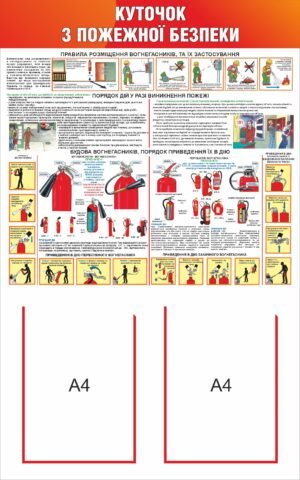 Стенд “Куточок з пожежної безпеки”