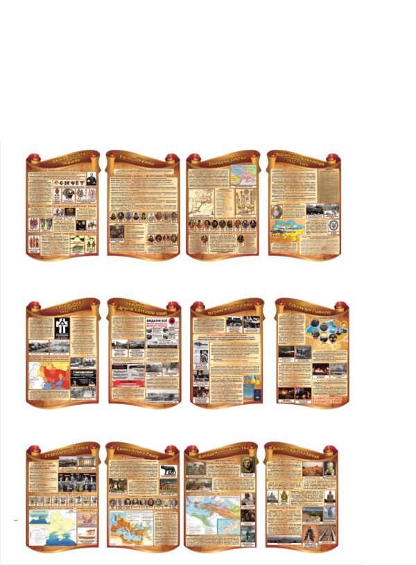 Коплект стендів для кабінету історії