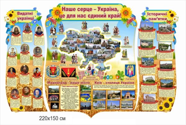 Стенди з історії “Наше сердце – Україна, це для нас єдиний край”