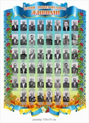 Стенд “Вони повернулись живими”