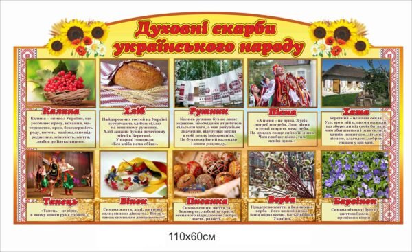 Стенд “Духовні скарби українського народу”