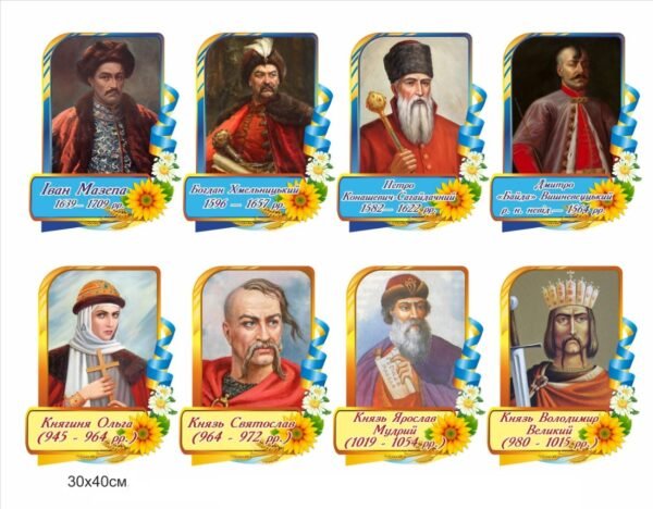 Комплект потретів гетьманів та князів