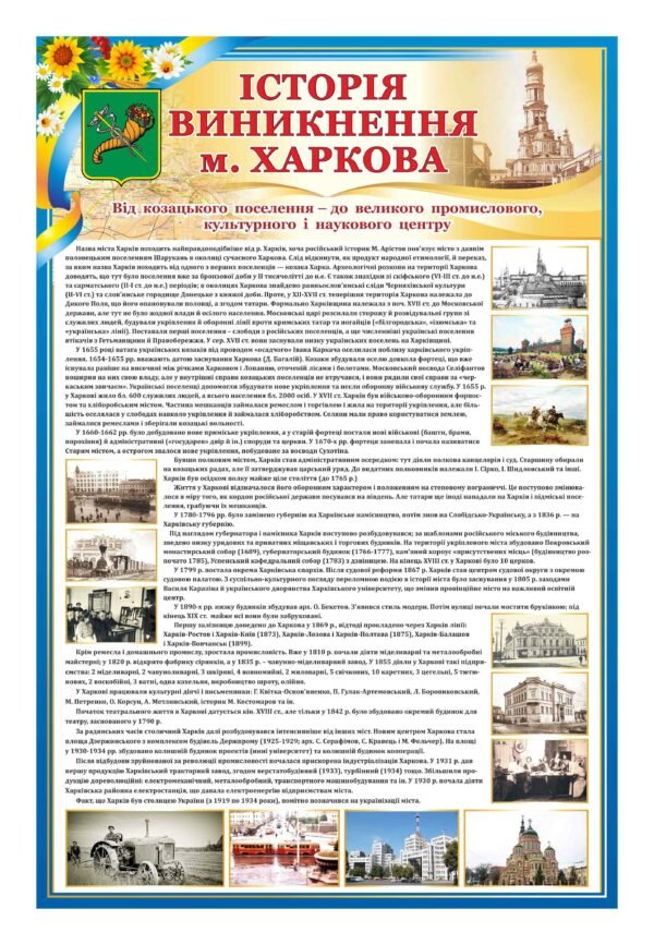 Стенд “Історія винекнення м. Харків”