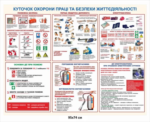 Куточок охорони праці та безпеки життєдіяльності