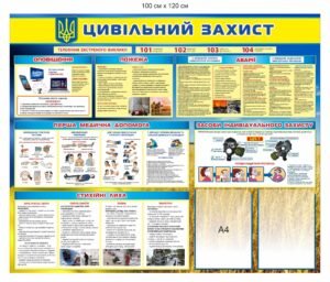 Стенд пластиковий “Цивільний захист”