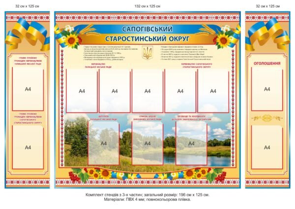 Інформаційний стенд “Стростівський округ ..”