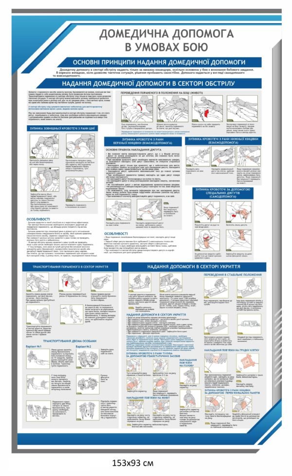 Стенд “Домедична допомога в умовах бою”