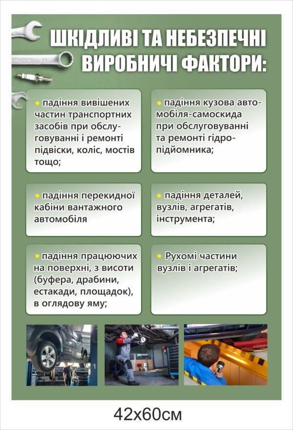 Стенд “Шкідливі та небезпечні виробничі фактори”