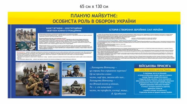 Агітаційний стенд “Особиста роль в обороні України”