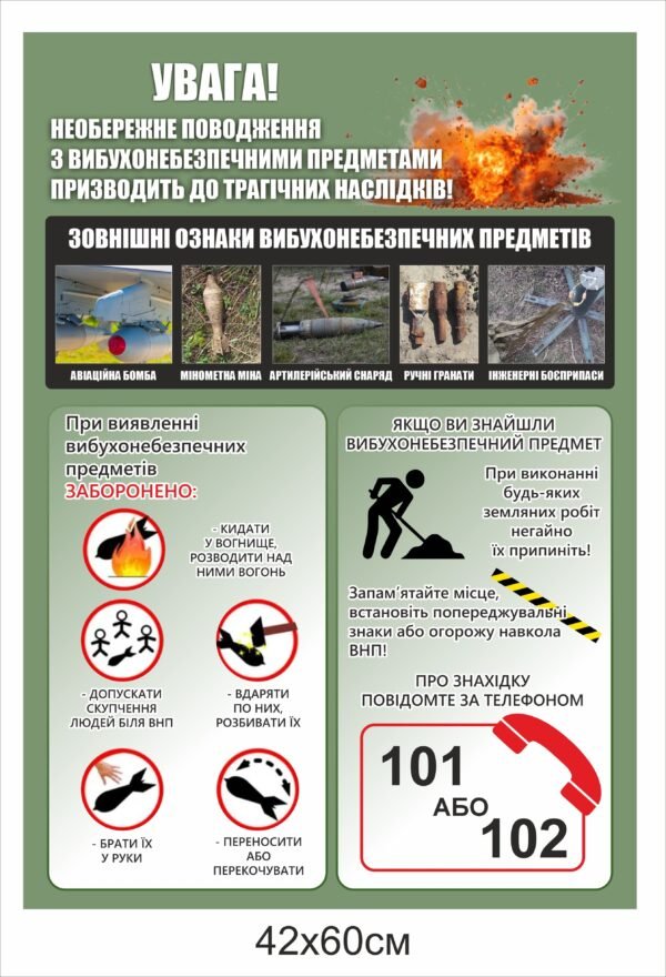 Стенд “Мінна безпека”