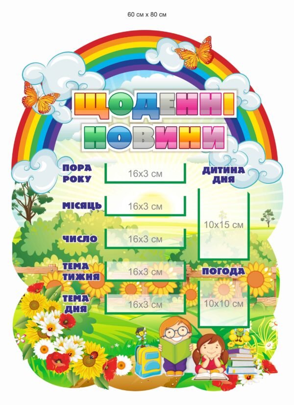 Стенд для початкової школи “Щоденні новини”
