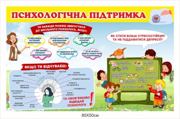 Стенд “Психологічна підтримка”