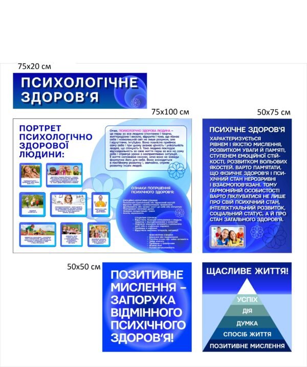 Комплект стендів “Психологічне здоров’я”