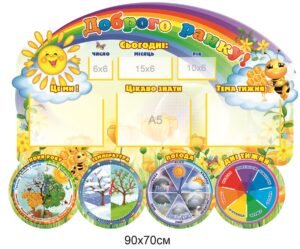 Стенд з кишенями “Добрго ранку”