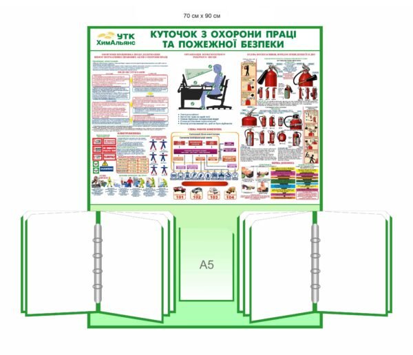 Стенд “Куточок охорони праці та пожежної безпеки”