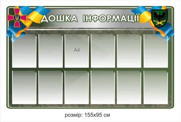 Військовий стенд для інформації