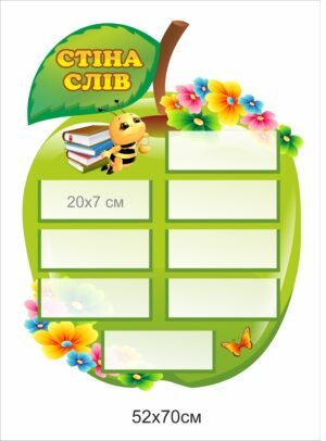 Фігурний стенд для НУШ “Стіна слів”