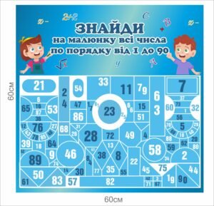 Стенд для початкових класів “Знайди число”