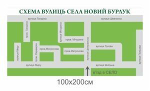 Інформаційна панель “Схема вулиць села..”